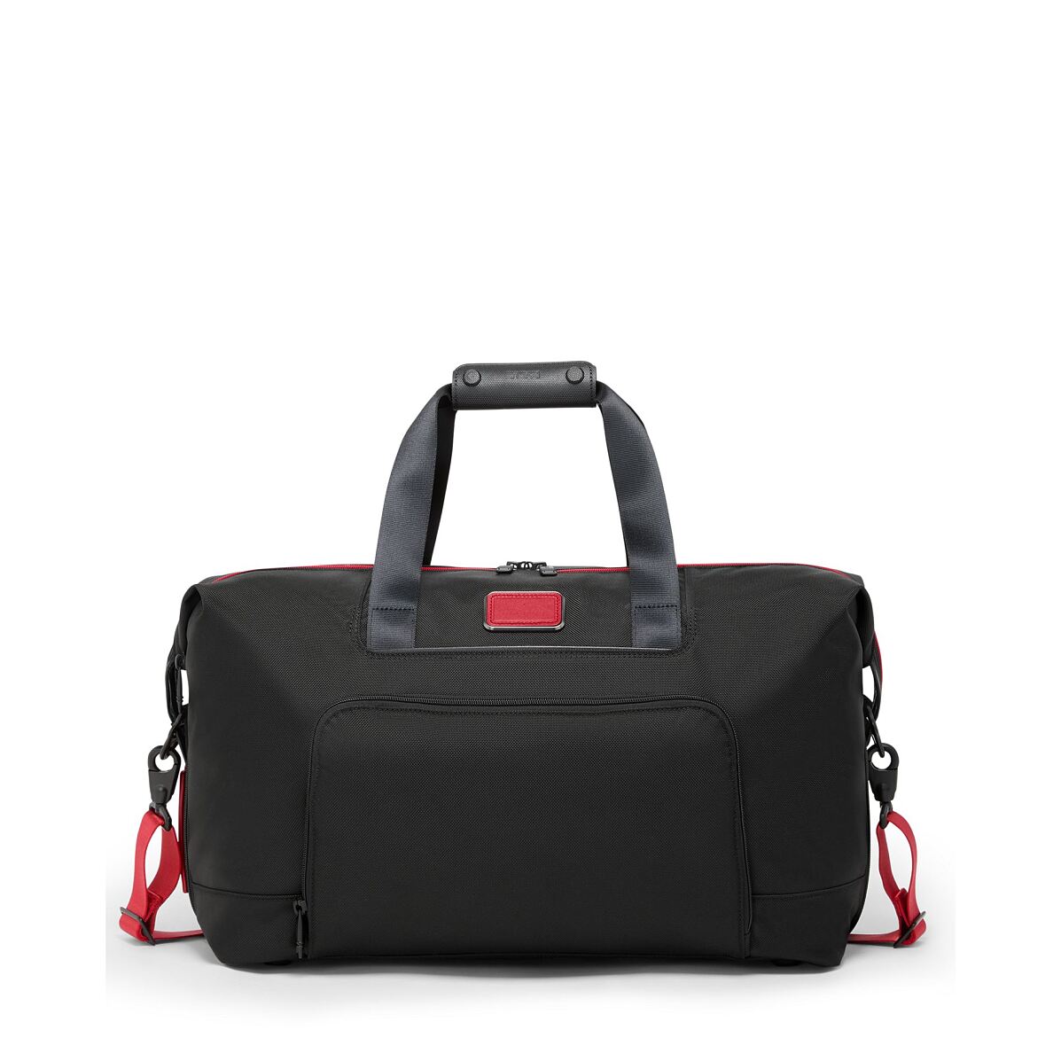 TUMI_Alpha 3_Double Expansion Travel Satchel_blackRed_Euro 580.00
