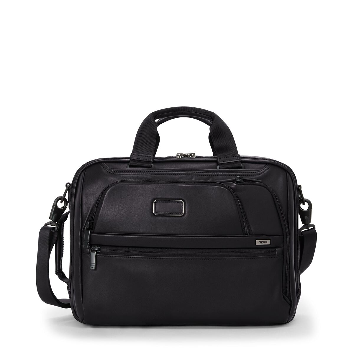 TUMI-Alpha 4_3-way convertible brief_black leather €850